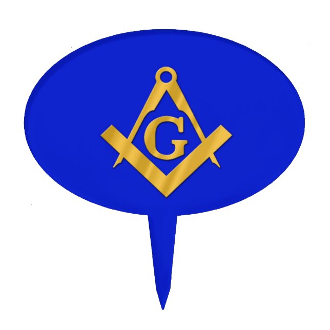 Mason - Masonic Blue Cake Topper (Front)