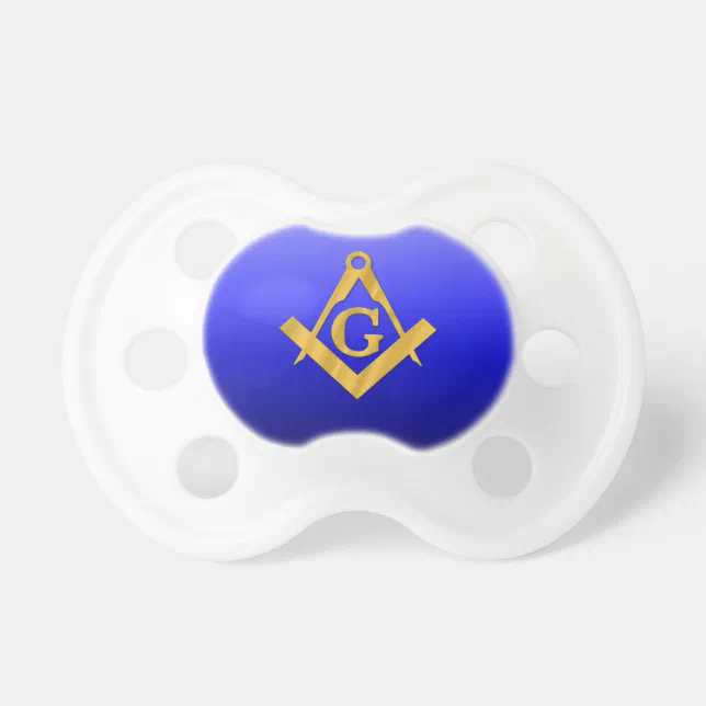 Mason Masonic with Gradient Blue Pacifier | Zazzle