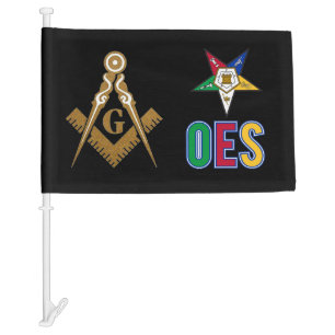 Mason  OES Car Flag
