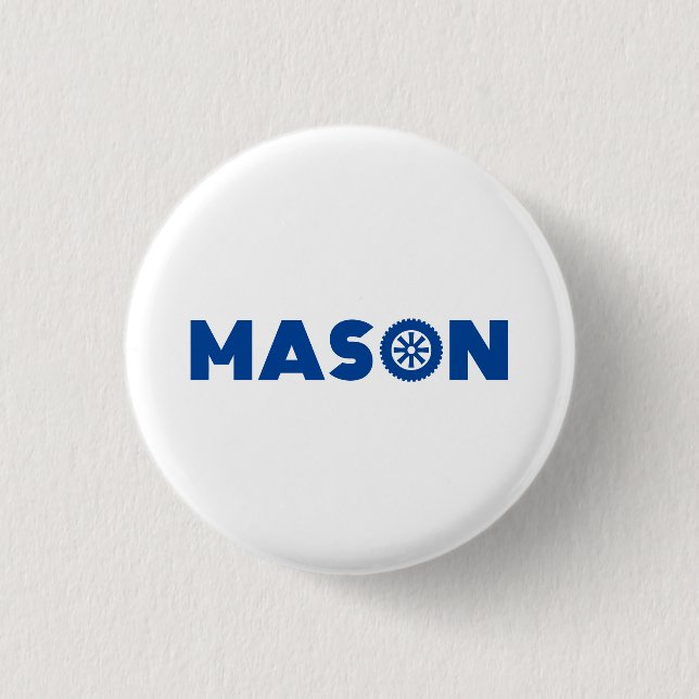 Mason Petrol Head Button (Front)