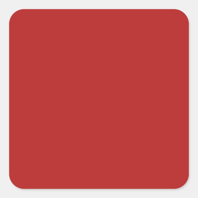 Mason Red Designer Full Color Square Sticker (Front)