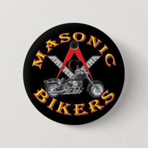 Masonic Bikers Button