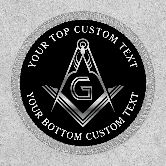 Mason For Life Square & Compass Embroidered Masonic Patch 