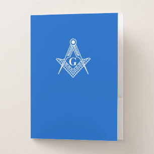 Masonic Blue Pocket Folder