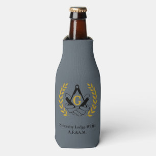 Masonic bottle cozy bottle cooler