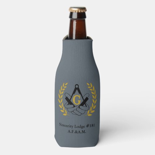 Masonic bottle cozy bottle cooler