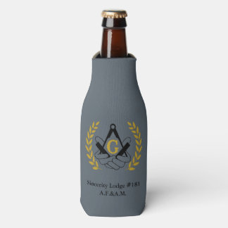 Masonic bottle cozy cooler