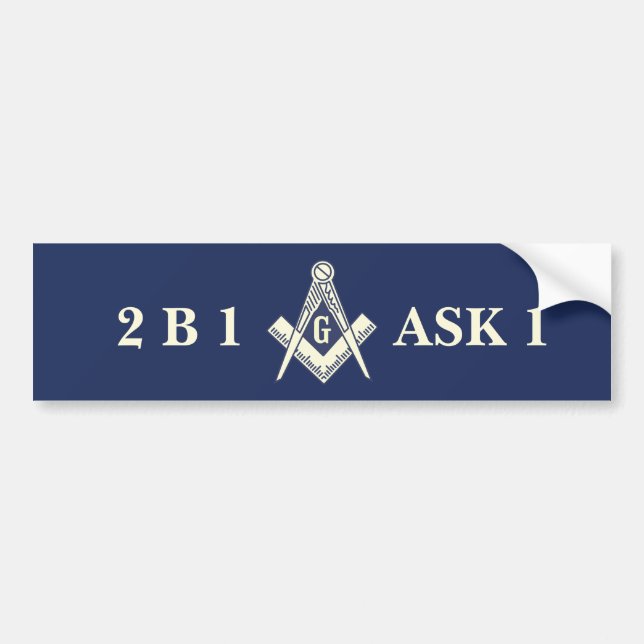 Masonic Bumper Sticker (Front)