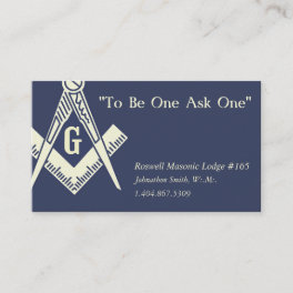 Masonic Business Card