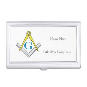 Masonic Business Card Case, personalized Case