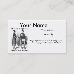 Masonic Business Cards