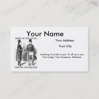 Masonic Business Cards