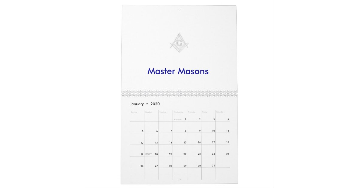 Masonic Calendar