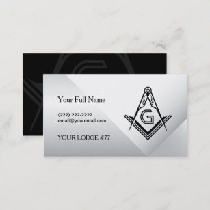 Masonic Card Business Card Templates   Freemason