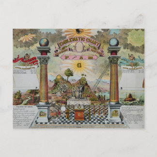 Masonic Chart 2 Postcard