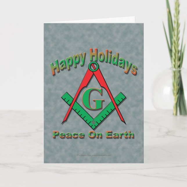 Masonic Christmas Holiday Card (Front)