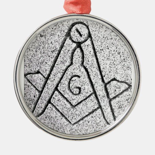 Masonic Christmas Metal Ornament