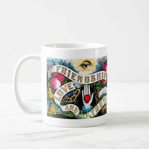 Masonic Colorful Truth Romantic Love Friendship Coffee Mug