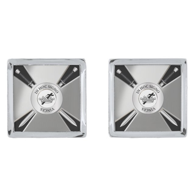 Masonic cross cufflinks (Front)