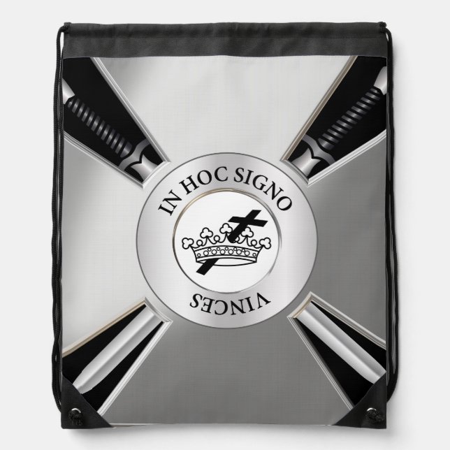 Masonic cross drawstring bag (Front)