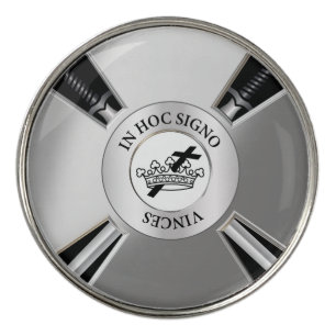 Masonic cross golf ball marker