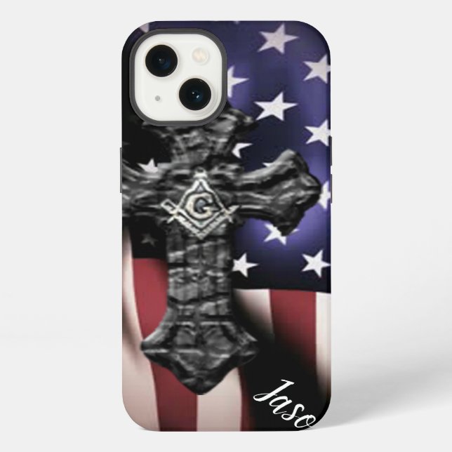 Masonic  Cross Iphone Case (Back)