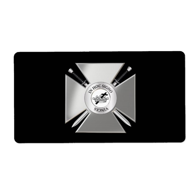 Masonic cross label (Front)