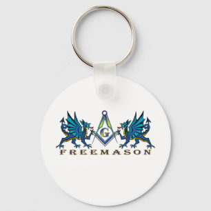 Masonic dragons keychain