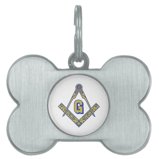 MASONIC EMBLEM PET ID TAG (Front)
