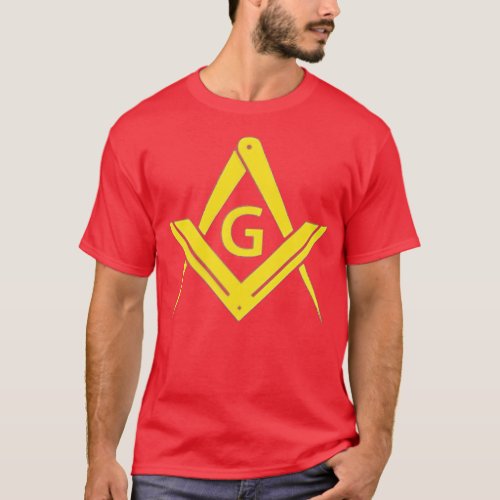 Masonic Entered Apprentice Square Compass Freemaso T_Shirt