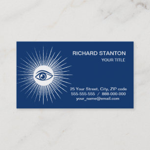 Masonic eye business card