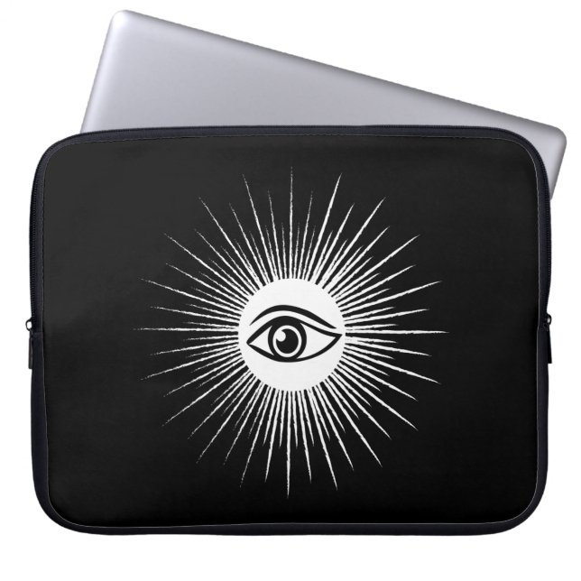 Masonic eye laptop sleeve (Front)