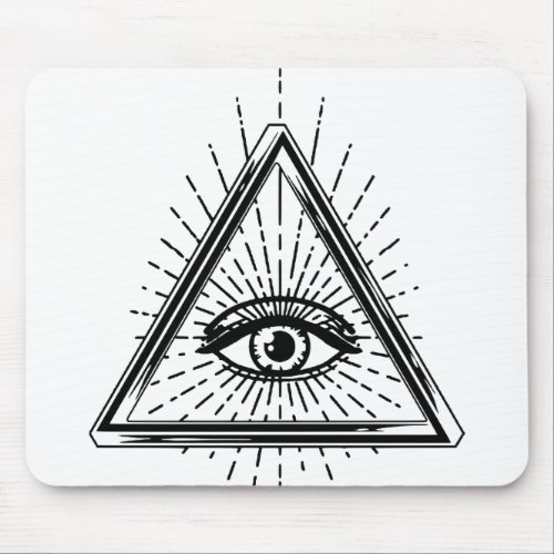 Masonic Eye Of Providence Mouse Pad