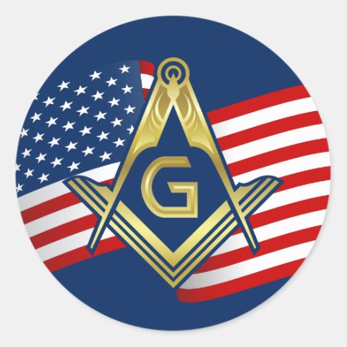 Masonic Flag Stickers  Freemason Square  Compass