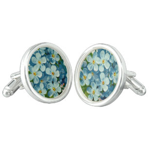 Masonic Freemason Forget-Me-Not Cufflinks