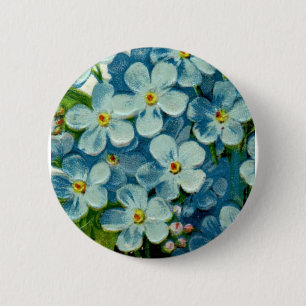Masonic Freemason Forget-Me-Nots Button