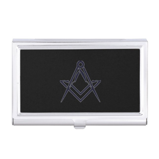 Masonic Freemason Freemasons Square and Compass Business Card Case (Front)