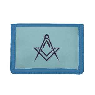 Masonic Freemason Freemasons Square and Compass Trifold Wallet