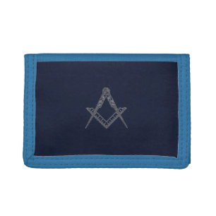 Masonic Freemason Freemasons Square and Compass Trifold Wallet