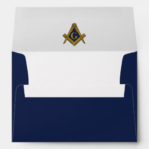 Masonic Freemason Masonry Return Address Envelope