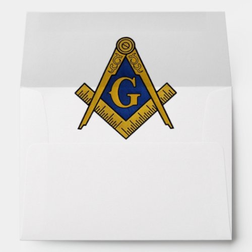 Masonic Freemason Masonry Return Address Envelope