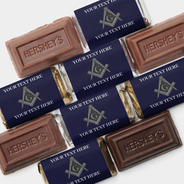 Masonic Freemason Square and Compass Blue  Hershey's Miniatures (Assorted)