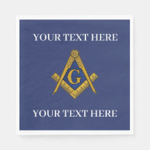 Masonic Freemason Square and Compass Blue 
