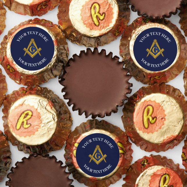 Masonic Freemason Square and Compass Blue  Reese's Peanut Butter Cups (Assorted)