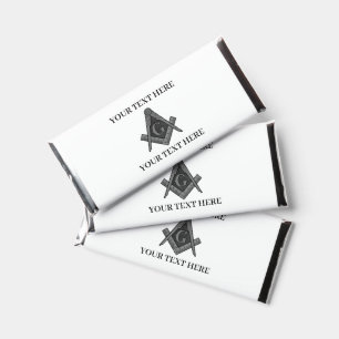 Masonic Freemason Square and Compass Gifts Hershey Bar Favors