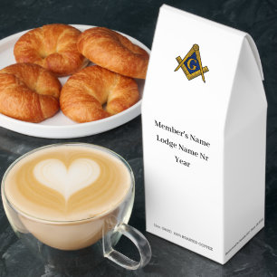 Masonic Freemason Square and Compass Gifts Roasted Coffee