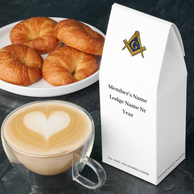 Masonic Freemason Square and Compass Gifts  Roasted Coffee (Breakfast)