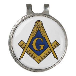 Masonic Freemasons Masonry Oes Square and Compass Golf Hat Clip
