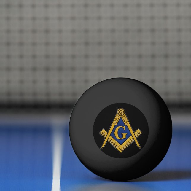 Masonic Freemasons Masonry Oes Square and Compass Ping Pong Ball (Net)