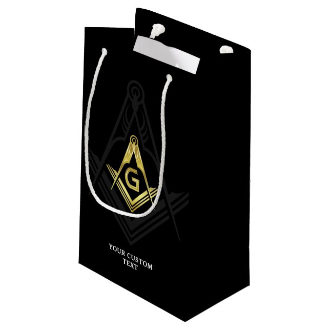 Masonic Gift Bags | Freemason Party Ideas & Favors (Back Angled)